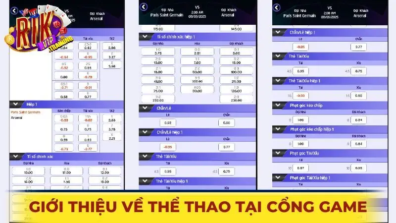 Giới thiệu về Thể thao tại cổng game