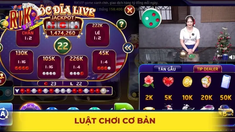 Luật chơi xóc đĩa cơ bản