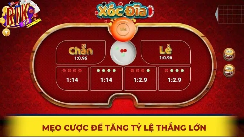 Mẹo cược tài xỉu để tăng tỷ lệ thắng lớn