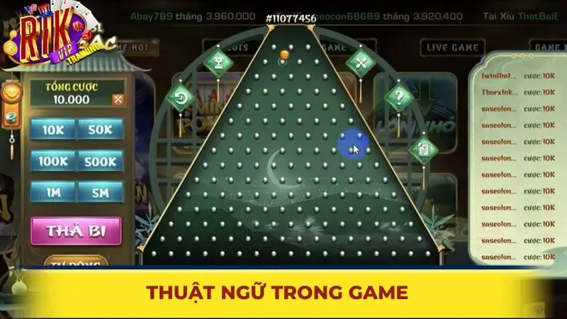 Thuật ngữ trong game Zikzak Rikvip thường gặp